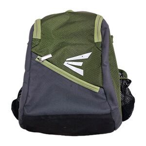 Easton Youth Game Ready Bat Baseball Backpack Equipment Bag Green Gray